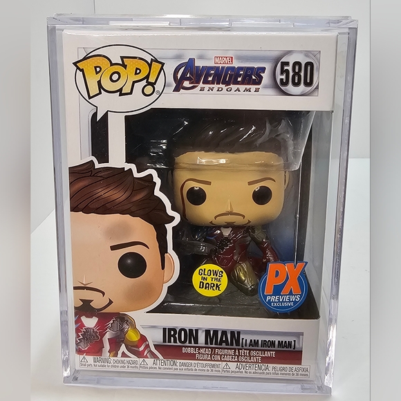 Funko Pop Marvel Avengers End Game PX Exclusive GITD 580 Iron Man - Picture 2 of 9